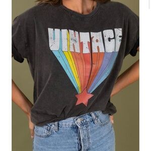 Vintage Print T-shirt - Made in Italy * Brand New
